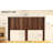 Modern Farmhouse Wood Headboard King Size 80.2 In Wide Wall Mounted Fluted Panel Wingback - Walnut-1121968440
