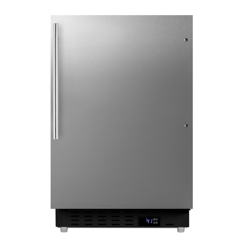 Summit Appliance 3.53 Cubic Feet Mini Fridge, Stainless Steel