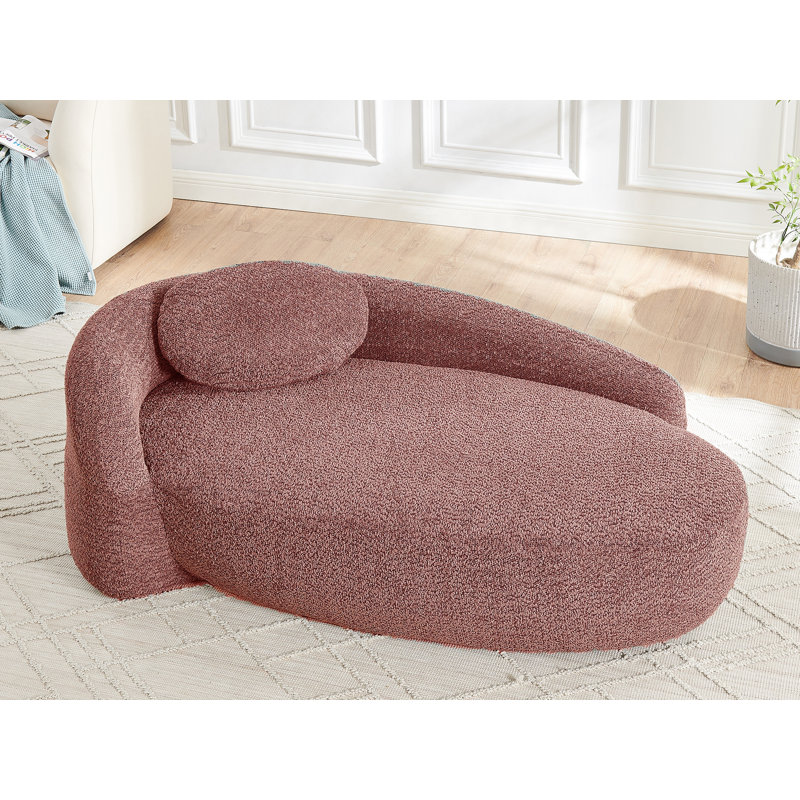 Méridienne rembourrée 38 po, Rouge