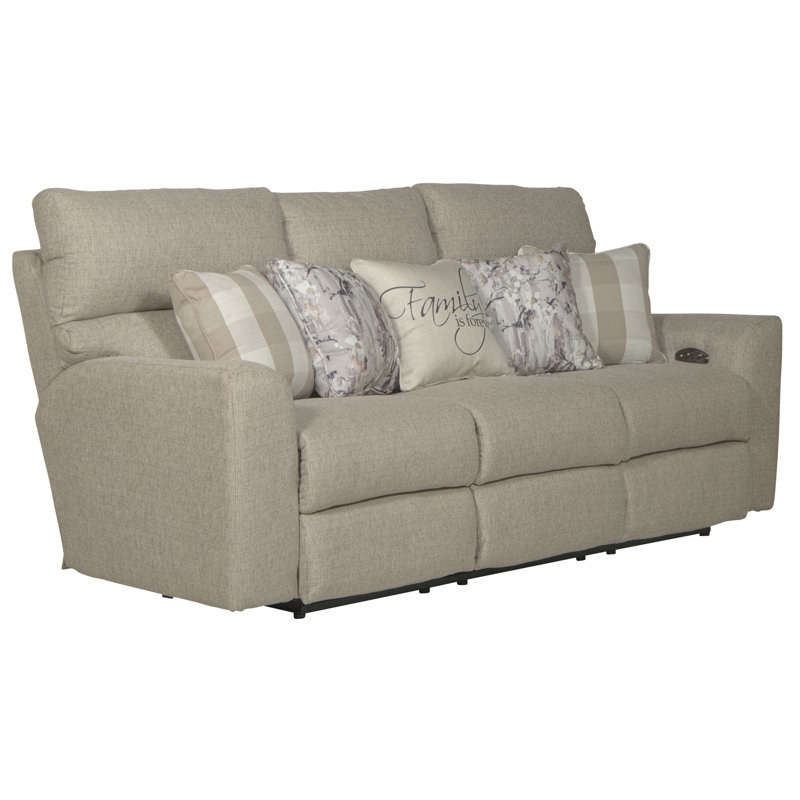 Canapé inclinable électrique de 86 po avec repose-tête électrique Ardele, Beige