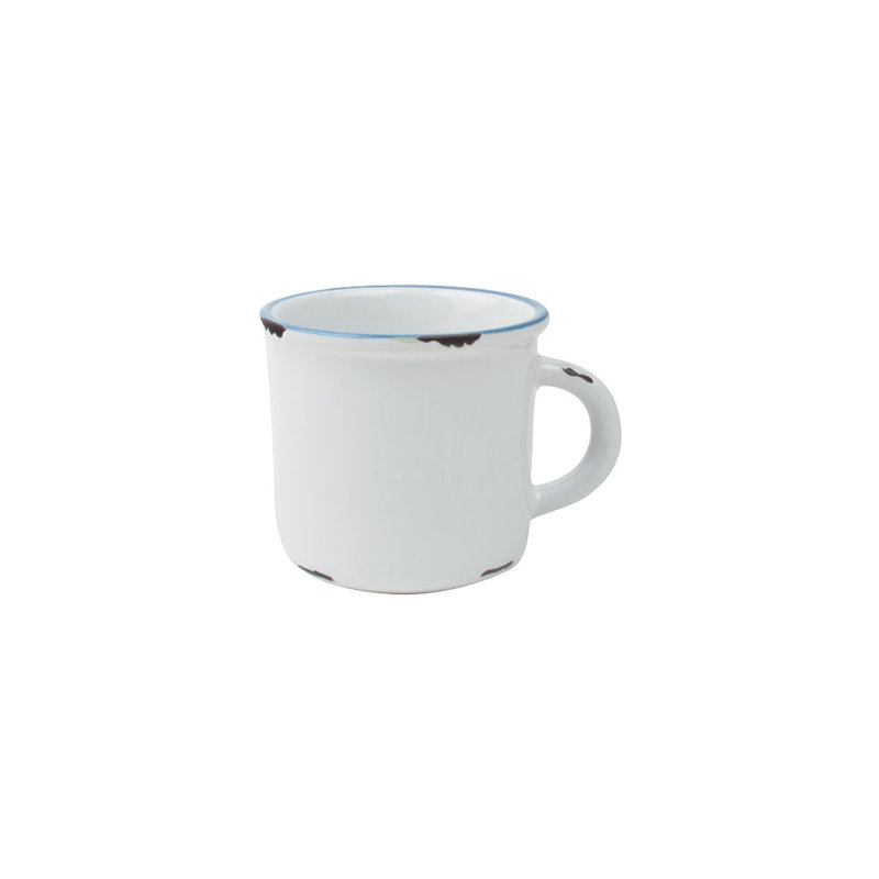 Canvas Home Tinware Stoneware Espresso Cup 4oz, White