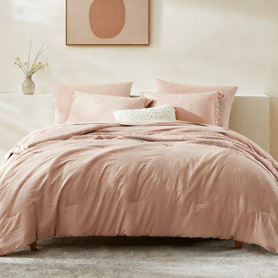 Ensemble de couette prélavée Queen, 7 pièces