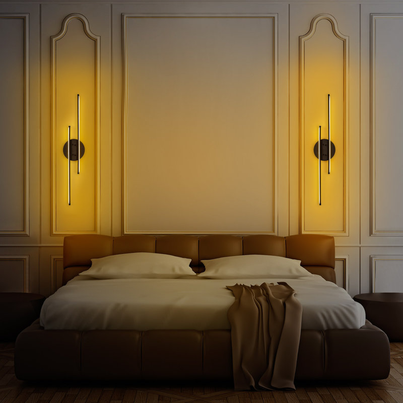 Gering LED Plug-in Flush Mounted Sconce
