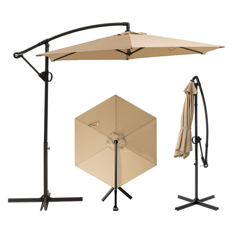 Parasol de patio extérieur 9 ', Beige
