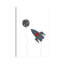 Spaceship Balloons 1 Piece Wrapped Canvas Wall Art-986747051