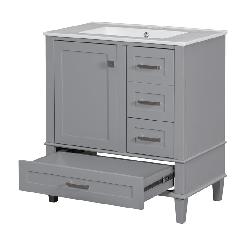 Meuble-lavabo moderne 30 po, Gray