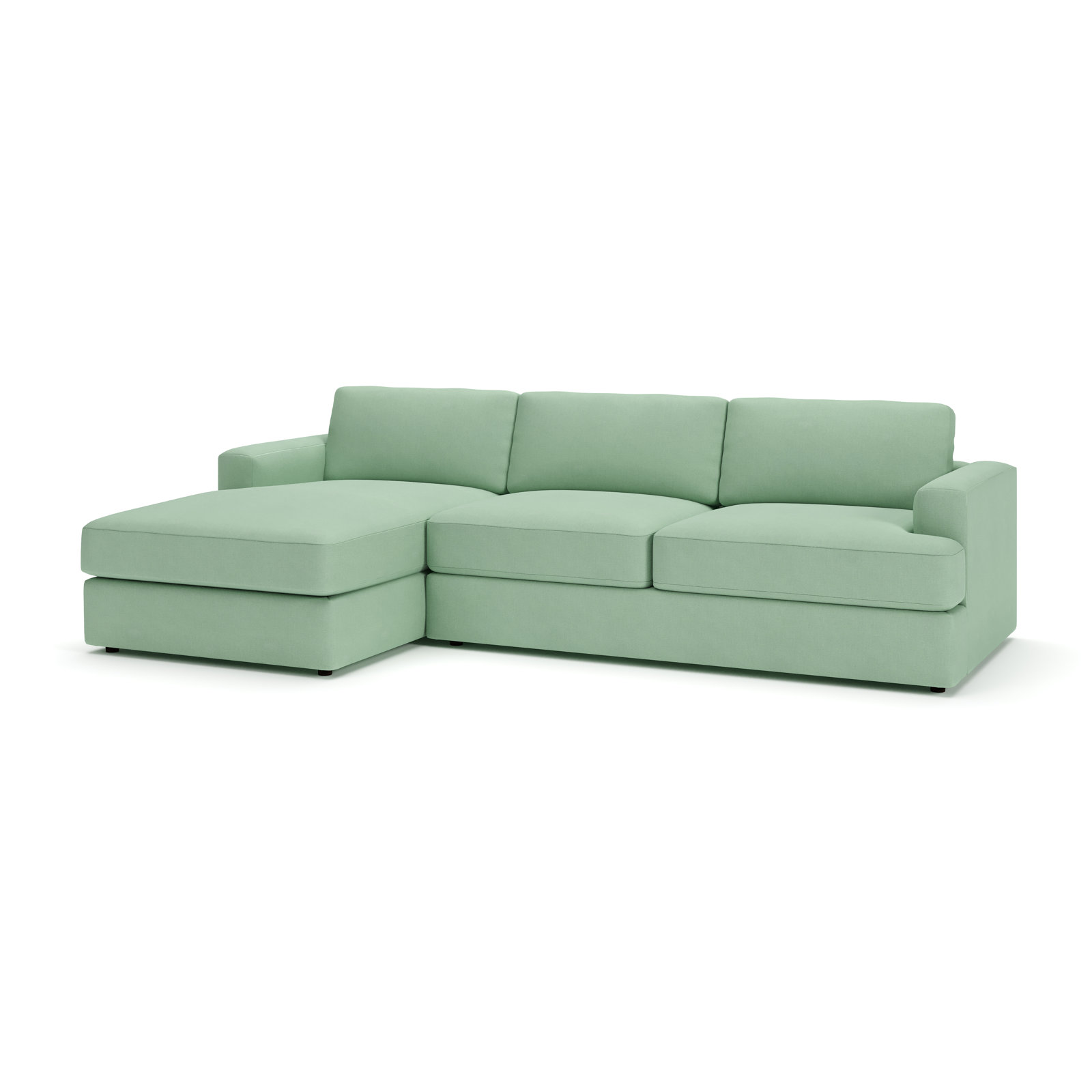 Cayden Sectional with Chaise, Bayou Spray Canvas, Left Hand Facing