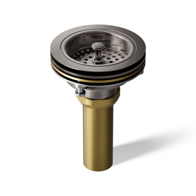 Duostrainer Sink drain and strainer with tailpiece