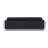 Black Genuine Leather Sofa with Adjustable Headrests-841366766