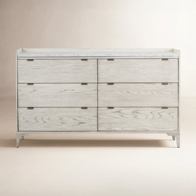 Elaiya 60" Marble Oak Double Dresser