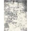 Tapis abstrait en polypropylène tissé à la machine en ivoire / gris-243550444