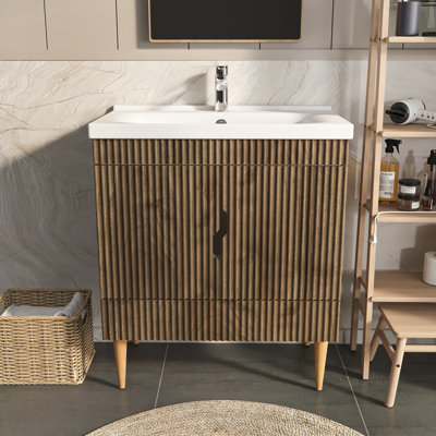 Sahra Single Bathroom Vanity with Ceramic Basin