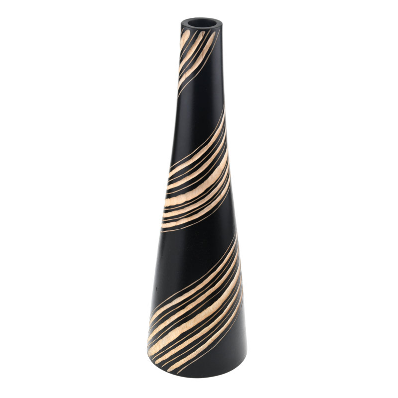 Tibuh Handmade Wood Table Vase