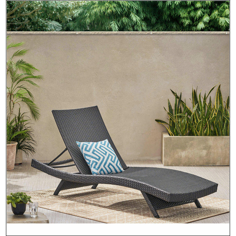 Chaise longue en osier Salem