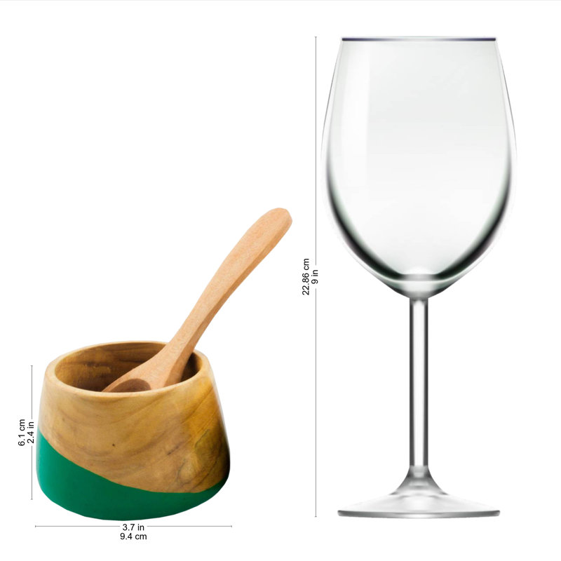 Union Rustic Trinh Wood Condiment Server