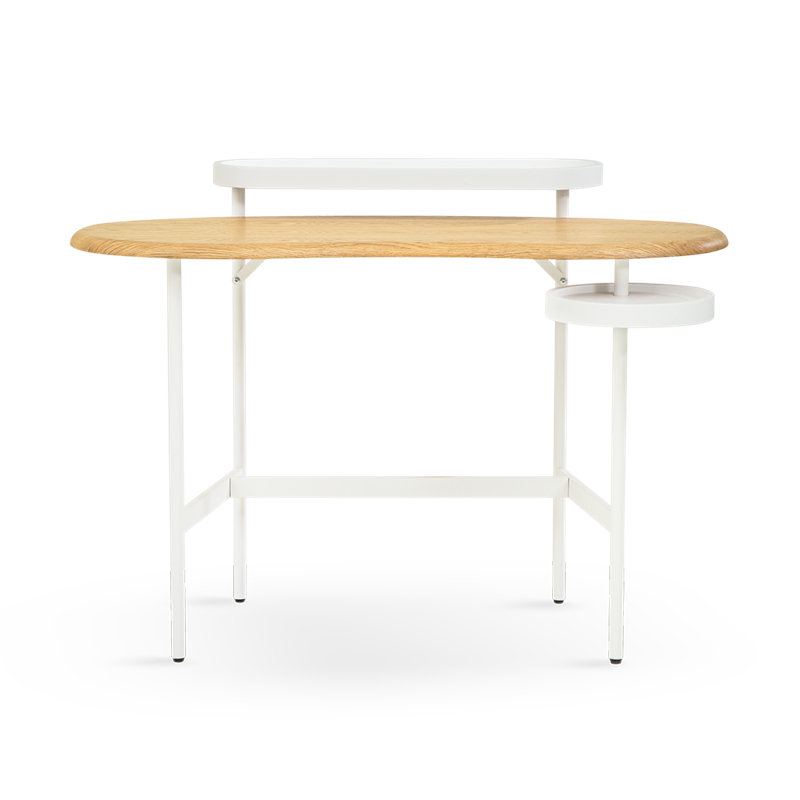 Flow Dressing Table with Side Shelf, Oak