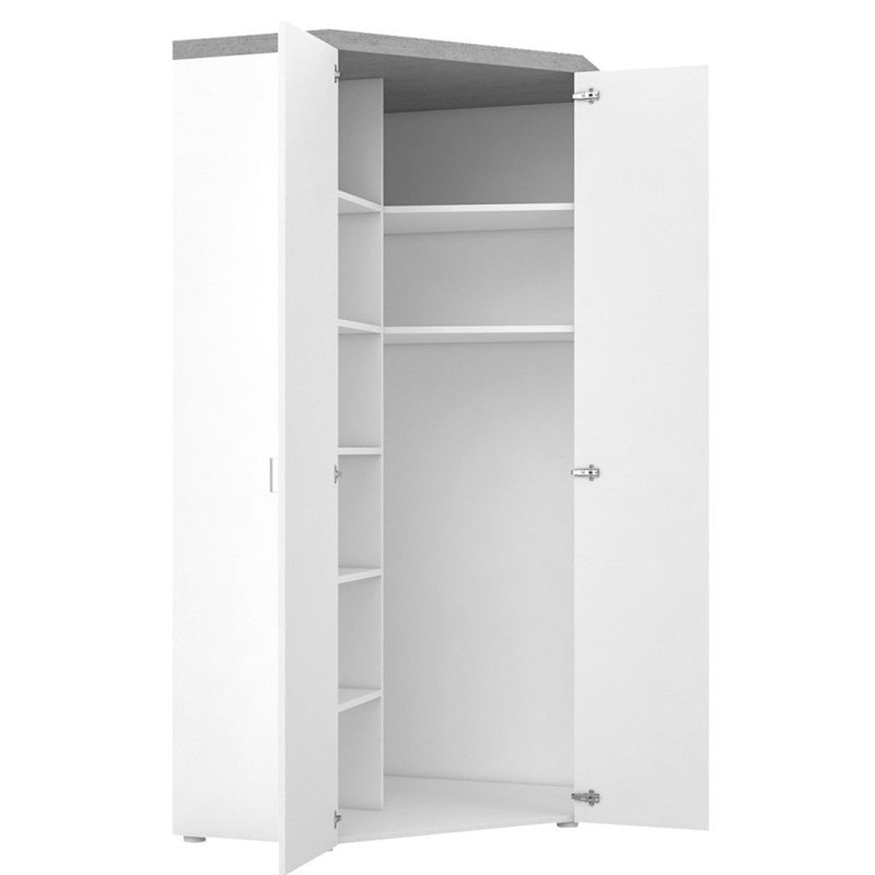 Hamidullah 2 Door Manufactured Wood Wardrobe