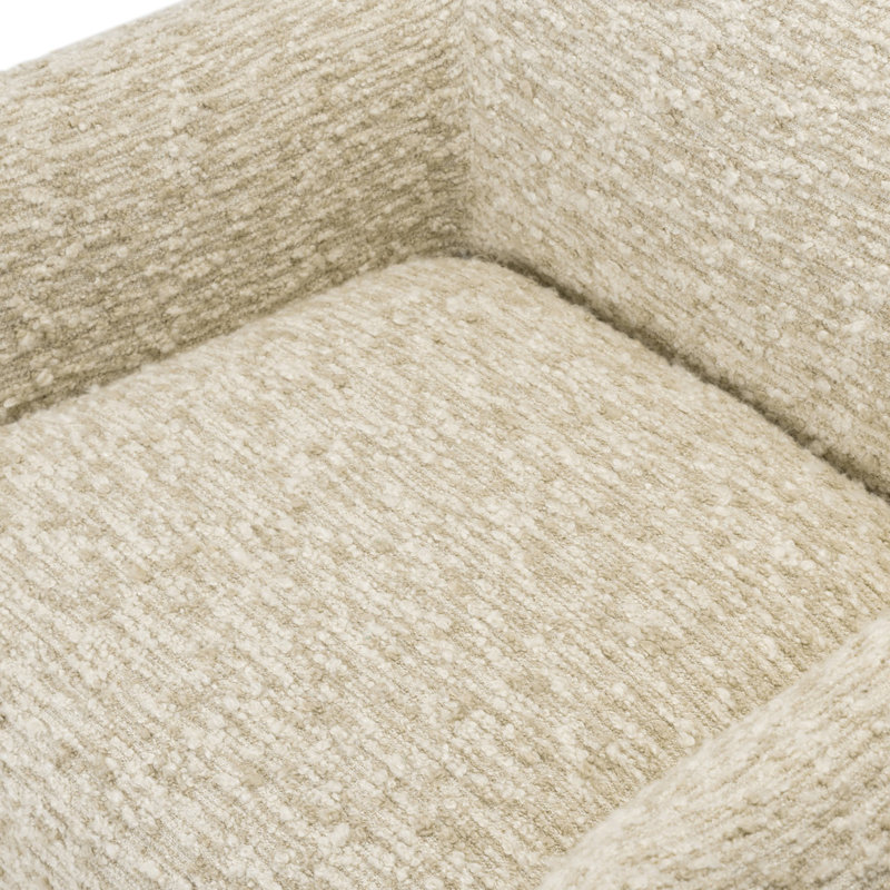 Margot Swivel Armchair, Solema Cream Boucle