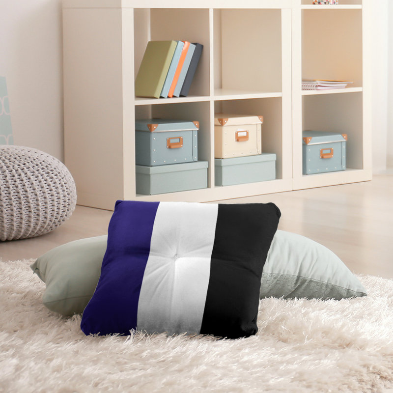 Coussin de sol touffeté baltimore, 26 po x 26 po, Blanc