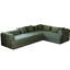 Lit convertible de 78,7 pouces, canapé-lit en chenille 2 pièces avec poche latérale, méridienne, 4 sièges, coussins confortables, sans assemblage, coussin de rangement intégré, matelas pliable,