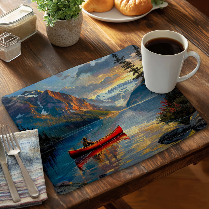 Blue Braided Polyester Placemat | Peace of Mind Home Decor