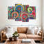 Mandala Mandala Parade, impression sur toile 4 pièces-93821793