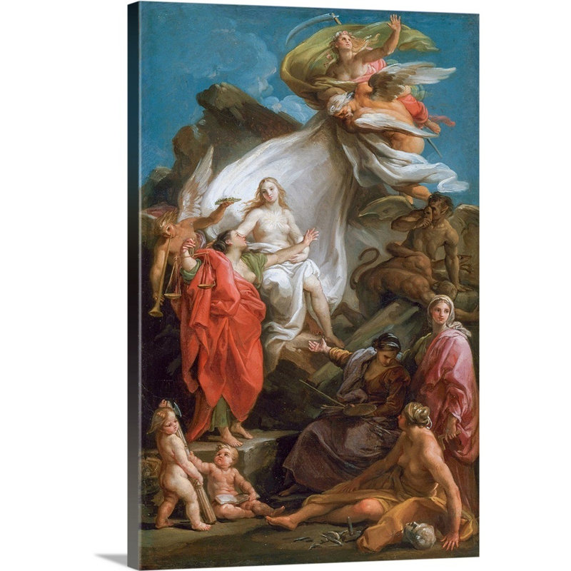 «Time Unveiling Truth», reproduction sur toile, Toile tendue, H 18 po x l 12 po x P 1,25 po