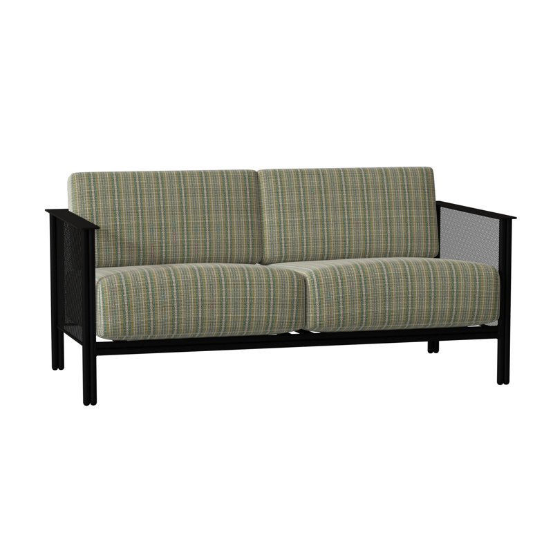 Jax Outdoor 2 - Seat Loveseat, Textured Black, Canvas Bird's Eye Sunbrella® Canvas