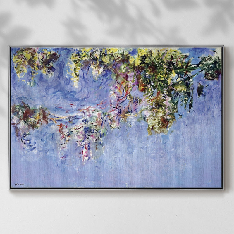 Wisteria, 1919, reproduction d'art sur toile, Argent, H 27 po x l 41 po x P 2 po