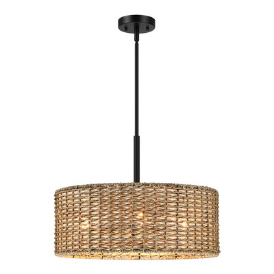 Cardale 4 - Light Dimmable Drum Chandelier