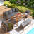 5-Piece Outdoor Seating Group With Cushions-516225487