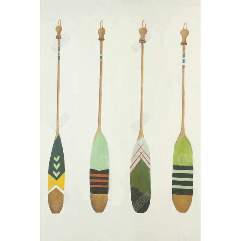 " Colourful Nautical Oars "