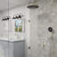 Systèmes de douche avec douche à effet pluie de 12 po et douchette à main haute pression-80550584