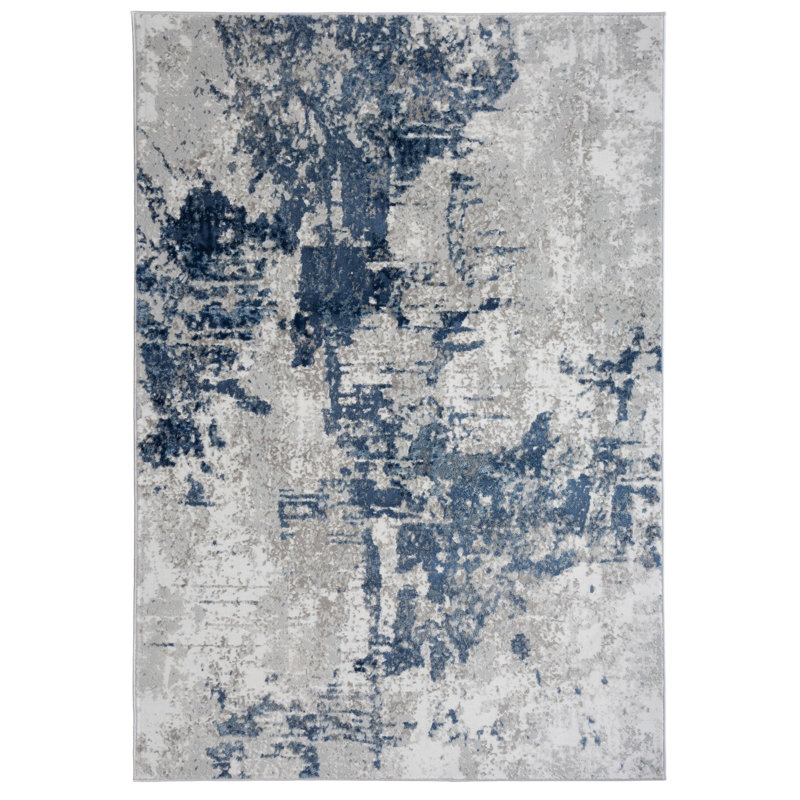 Elerte Abstract Indoor Rug, Rectangle 6'7" x 9'6"
