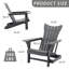Chaise Adirondack pour l'extérieur en PEHD Licola-805392