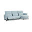 Canapé modulaire gris clair Wells