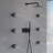 Thermostatic Shower System With 10" Ultra-Thin Round Shower Head,Body Jets And Hand Shower-113407321