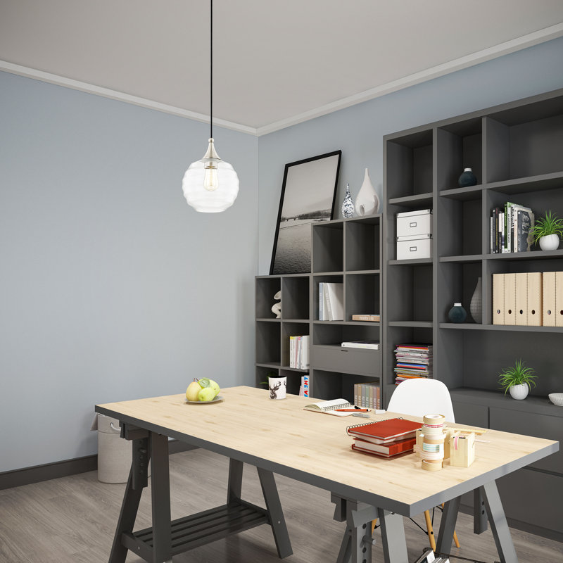 Averly 1 - Light Brushed Nickel Pendant