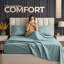 Ensemble de literie pour lit simple Beddora en gris Harbour - 3 draps rafraîchissants en microfibre, poche profonde, infroissable - literie de luxe ultra-douce et facile d'entretien-118847942-118847945
