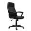 Fauteuil de direction à dossier moyen, noir