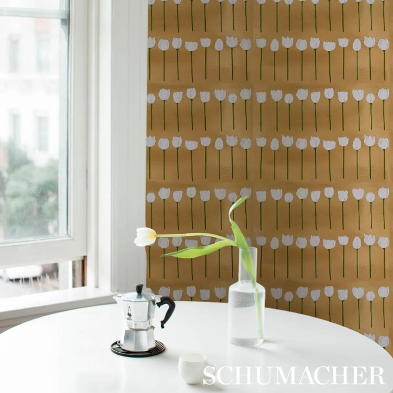 Schumacher x Cristina Buckley Edie Metallic Wallpaper