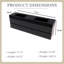 Meuble-lavabo mural 72 po avec lavabo à surface solide noir-1393235870