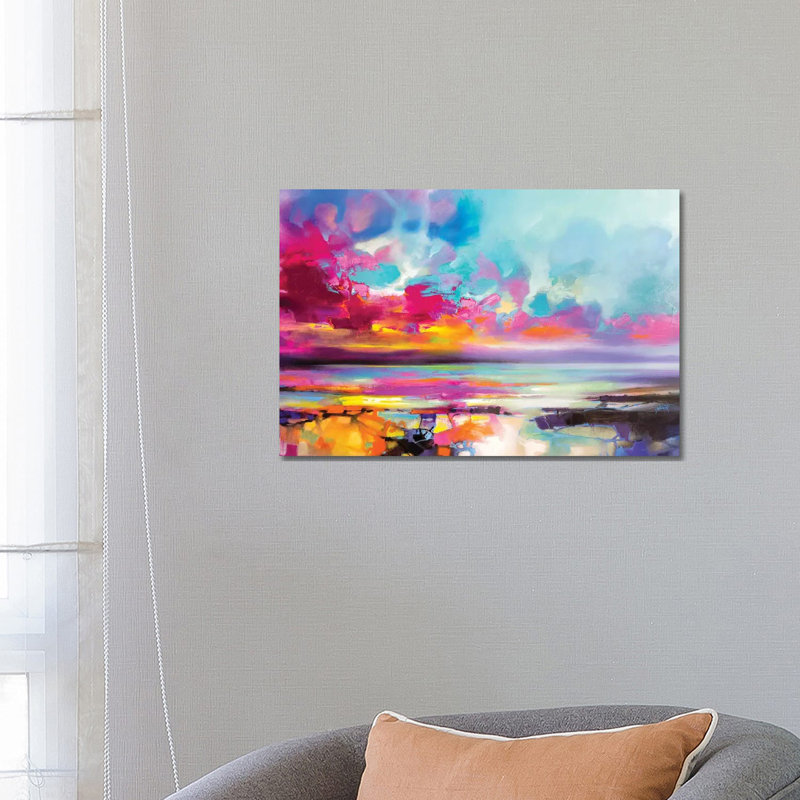 Da Capo Magenta by Scott Naismith - Wrapped Canvas Painting, 45.72cm H x 66.04cm W x 1.905cm D