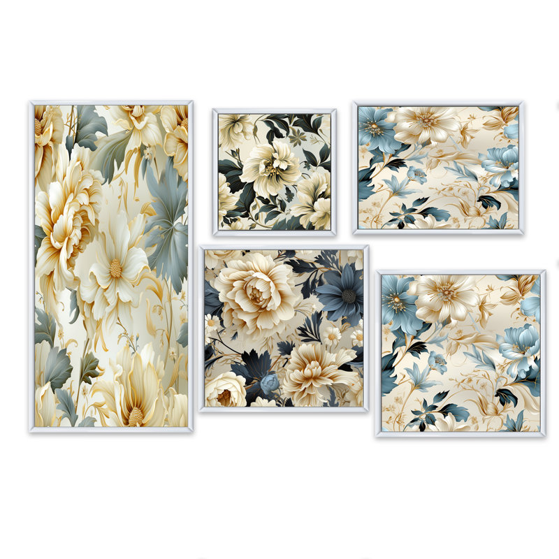 Ensemble de salon Lorinda, Cadre flottant blanc