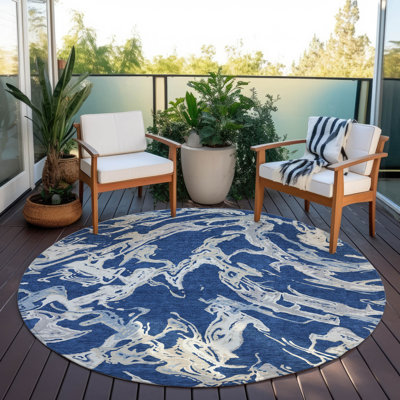 Machine Washable Indoor/Outdoor Chayden ACN1035 Rug
