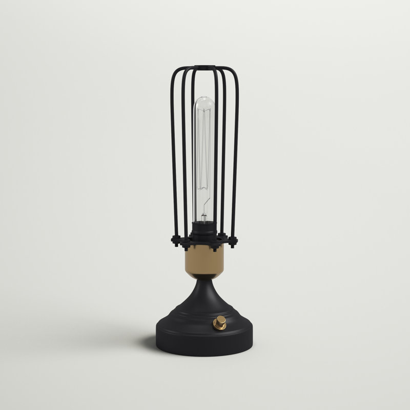 Lampe de table 13 po Amirah, Laiton Noir / bruni