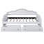 Lit de jour simple tapissier avec DEL et 2 tiroirs, beige-1370016975-1370016968
