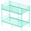 Lit superposé moderne pour chambre à coucher, simple au-dessus d'un lit simple, bruit, fabrication en fer, surface d'usure, conception séparable, fabrication de caractéristiques