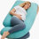 Coussins de grossesse avec housse de refroidissement, oreiller de maternité complet en U pour dormeurs latéraux 57 pouces - soutien pour le dos, les hanches, le ventre, les jambes