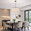 18" 3-Light Dimmable Drum Chandelier-170266528-195960448